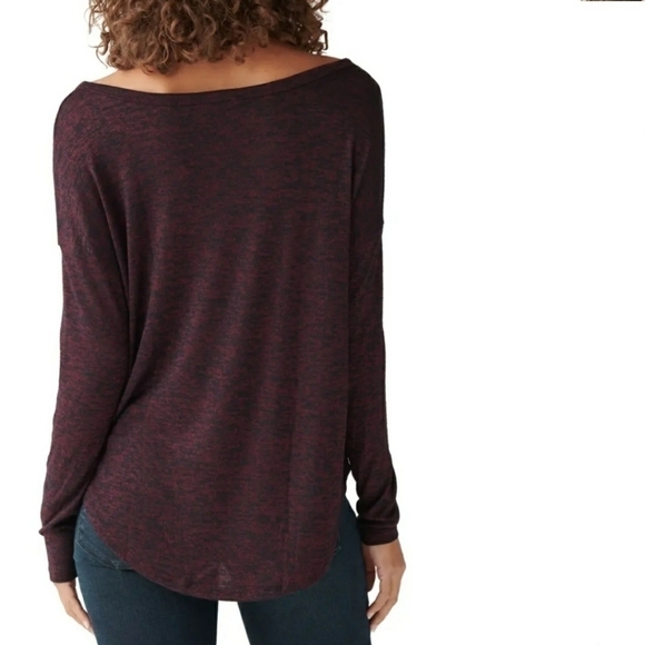 𝅺LUCKY Brand Drop Shoulder Long Sleeve Top sz. Sm - Picture 4 of 9